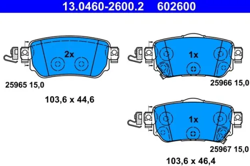 Brake Pad Set, disc brake