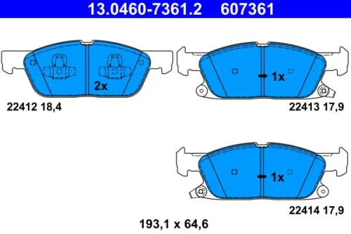 Brake Pad Set, disc brake