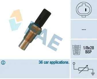 Sensor, coolant temperature
