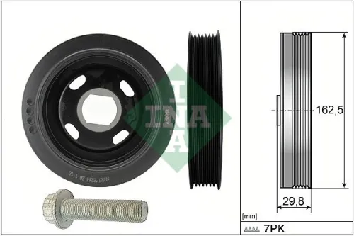 Belt Pulley Set, crankshaft