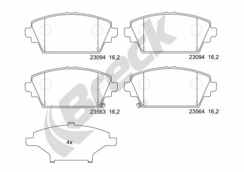 Brake Pad Set, disc brake