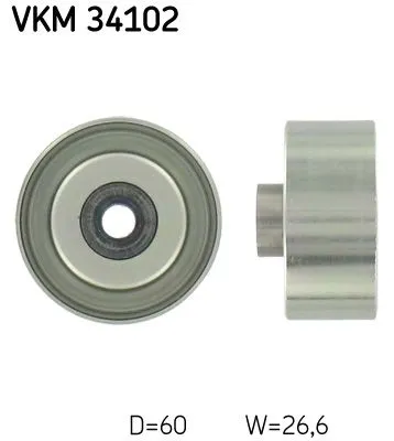 Deflection/Guide Pulley, V-ribbed belt