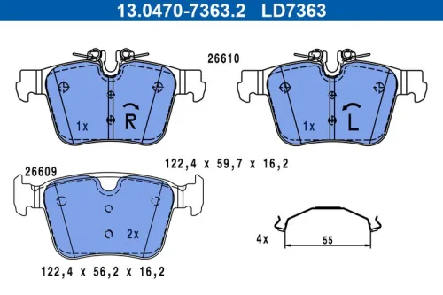 Brake Pad Set, disc brake
