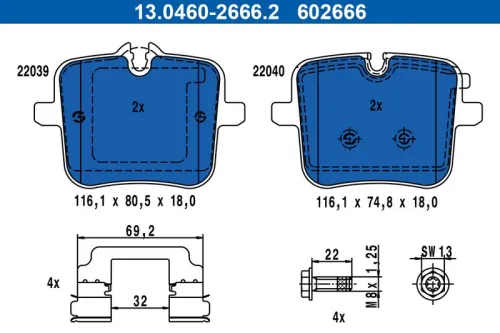 Brake Pad Set, disc brake