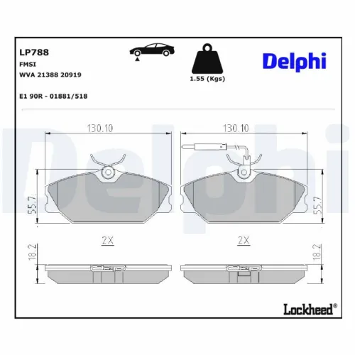 Brake Pad Set, disc brake