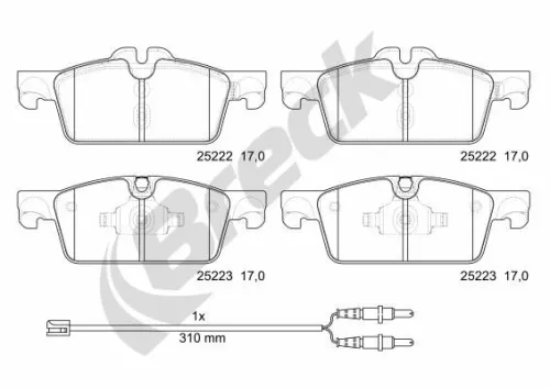 Brake Pad Set, disc brake
