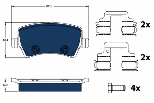 Brake Pad Set, disc brake