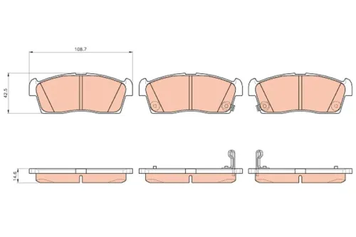 Brake Pad Set, disc brake