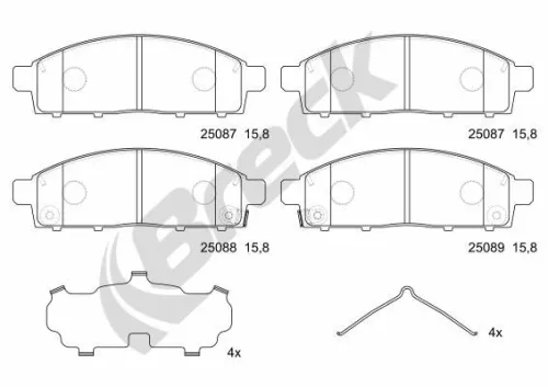Brake Pad Set, disc brake