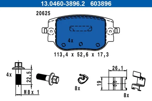 Brake Pad Set, disc brake