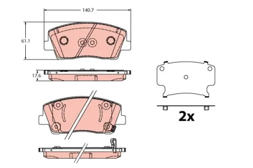 Brake Pad Set, disc brake
