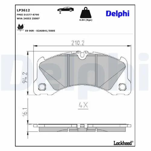 Brake Pad Set, disc brake