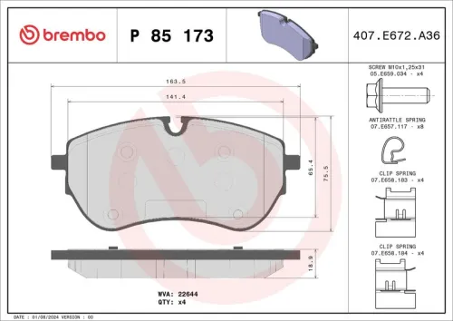 Brake Pad Set, disc brake