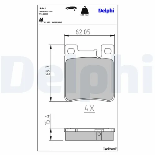 Brake Pad Set, disc brake