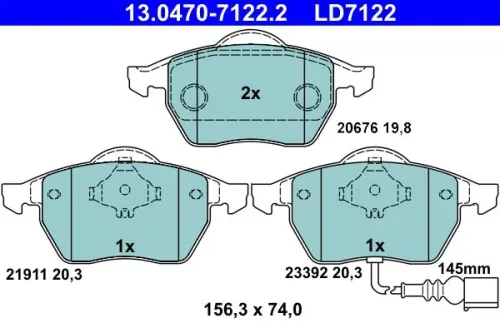 Brake Pad Set, disc brake
