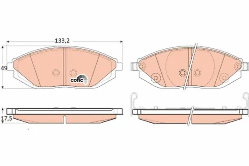 Brake Pad Set, disc brake