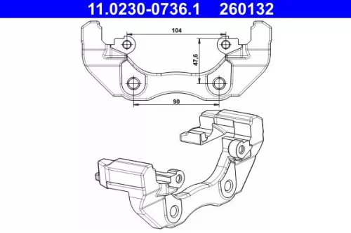 Bracket, brake caliper