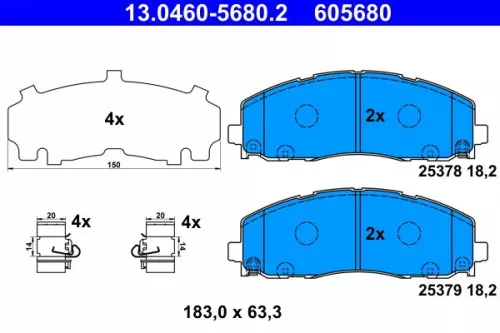 Brake Pad Set, disc brake