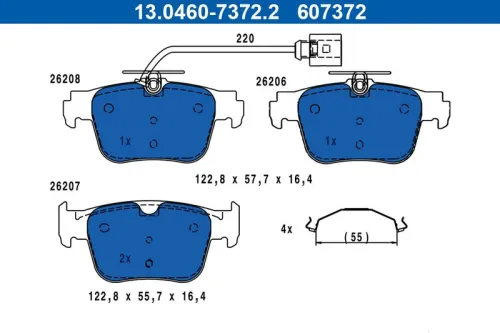 Brake Pad Set, disc brake