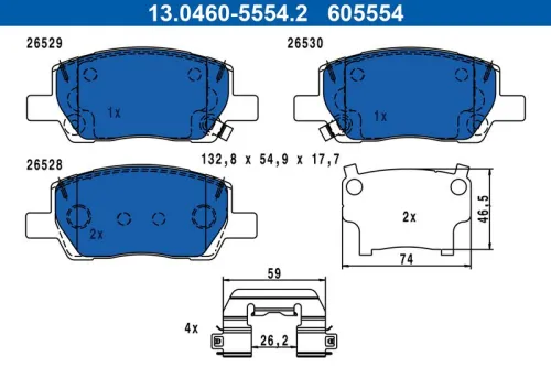 Brake Pad Set, disc brake