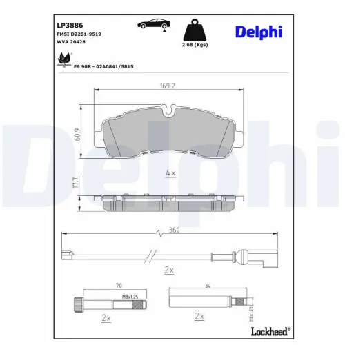 Brake Pad Set, disc brake