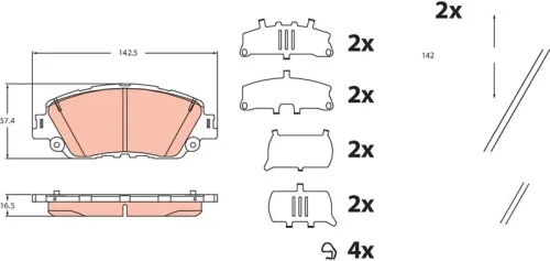 Brake Pad Set, disc brake