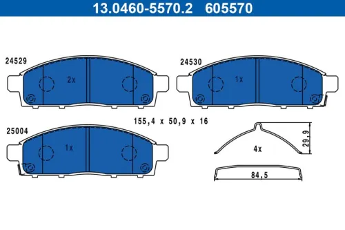 Brake Pad Set, disc brake