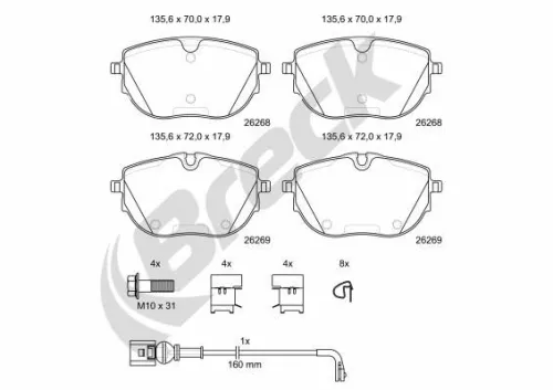 Brake Pad Set, disc brake