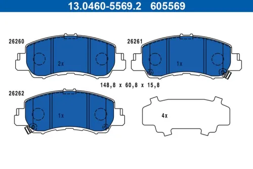 Brake Pad Set, disc brake