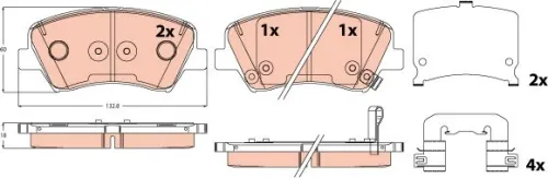 Brake Pad Set, disc brake
