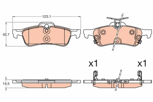 Brake Pad Set, disc brake