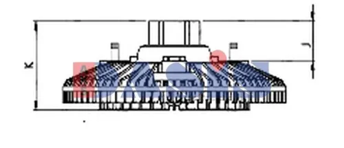 Clutch, radiator fan