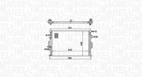 Radiator, engine cooling