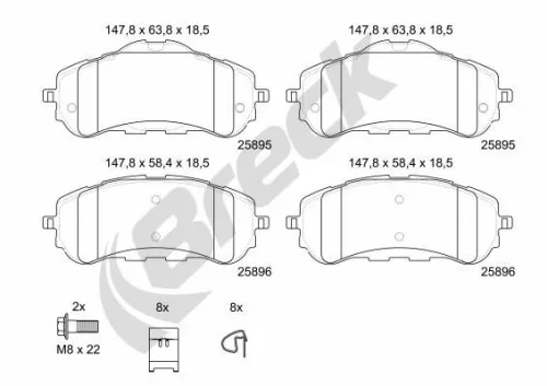 Brake Pad Set, disc brake
