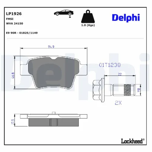 Brake Pad Set, disc brake