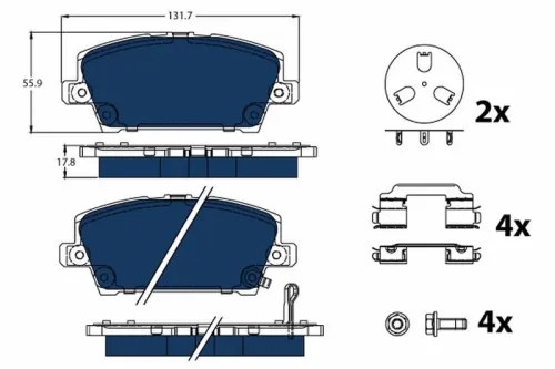 Brake Pad Set, disc brake