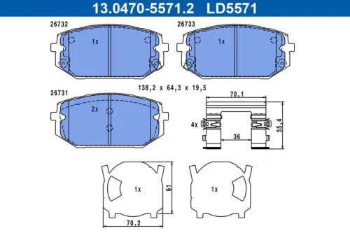 Brake Pad Set, disc brake