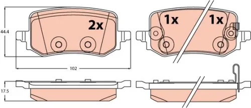 Brake Pad Set, disc brake