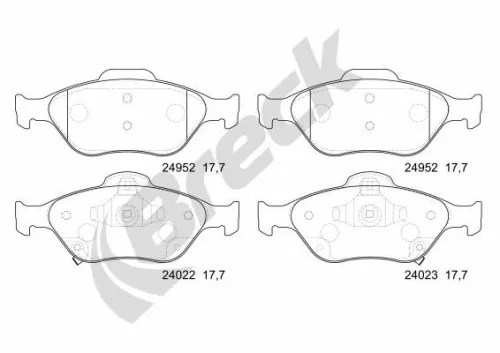 Brake Pad Set, disc brake