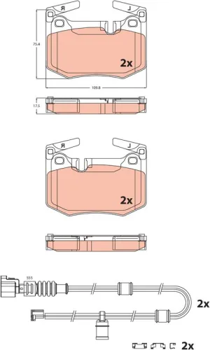 Brake Pad Set, disc brake