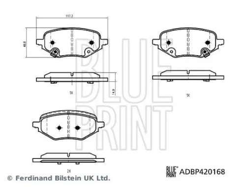 Brake Pad Set, disc brake