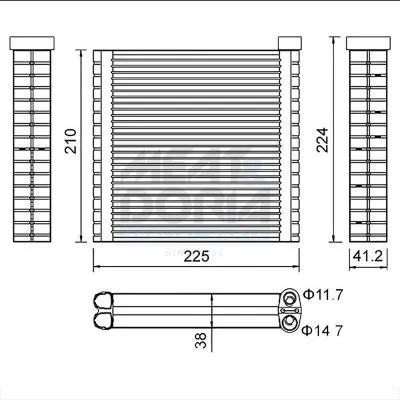 Evaporator, air conditioning