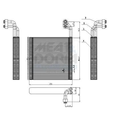 Evaporator, air conditioning