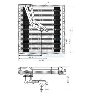 Evaporator, air conditioning