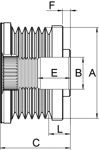 Belt Pulley, alternator