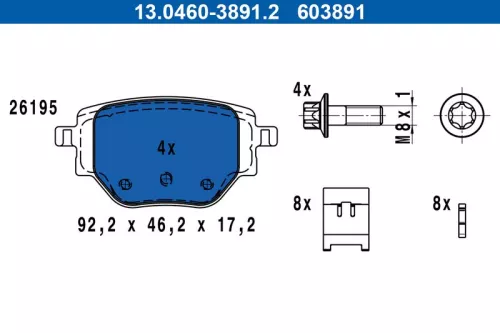 Brake Pad Set, disc brake