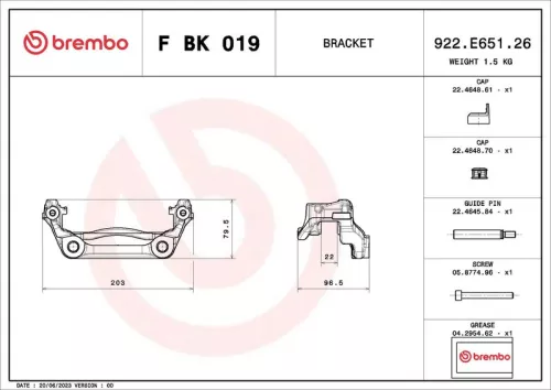 Brake Caliper Bracket Set