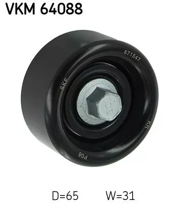 Deflection/Guide Pulley, V-ribbed belt