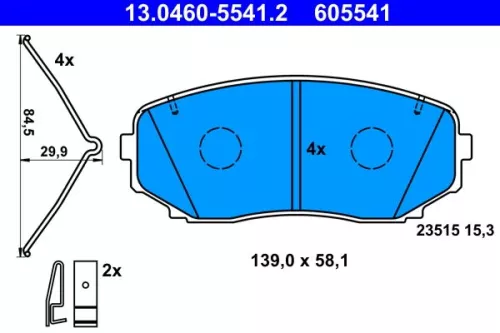 Brake Pad Set, disc brake