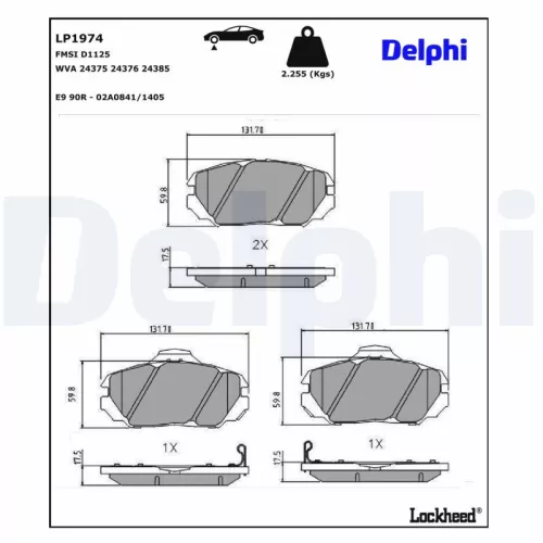 Brake Pad Set, disc brake